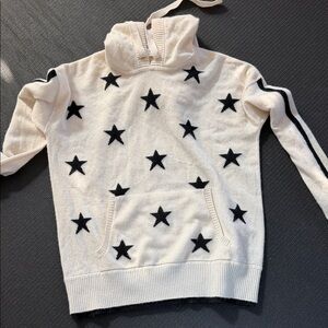 Star Patterned Cream and Black Sweater